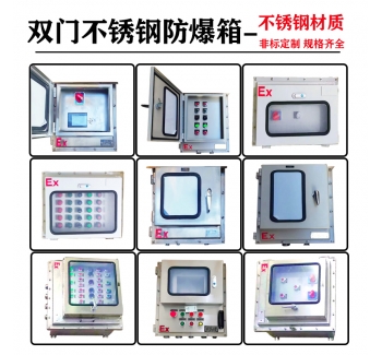 加裝防護門防爆配電箱 不銹鋼雙門防爆控制箱