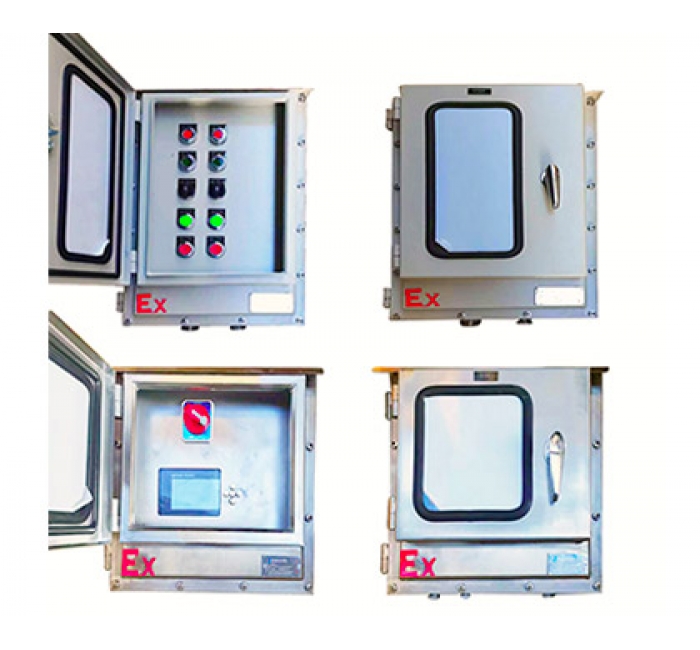 加裝防護(hù)門防爆配電箱 不銹鋼雙門防爆控制箱